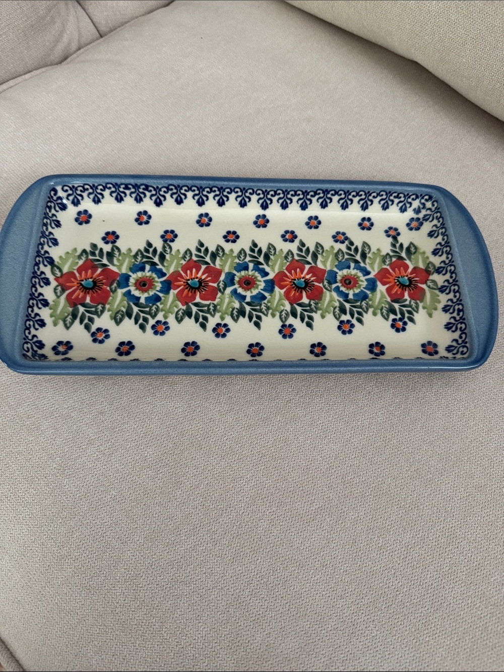 Wiza Polish Pottery 11” Tray